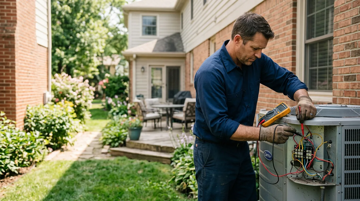HVAC technician working near Indian Head, PA